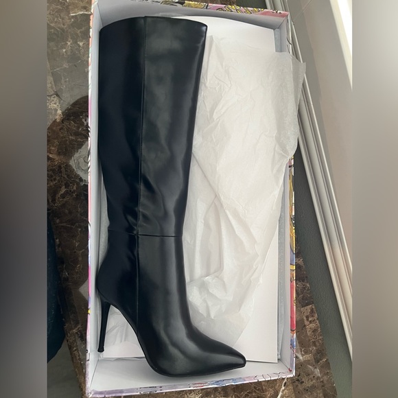 Brand New Jeffery Campbell Tall Boots  Arsen-Hi Black Boots - Picture 1 of 6